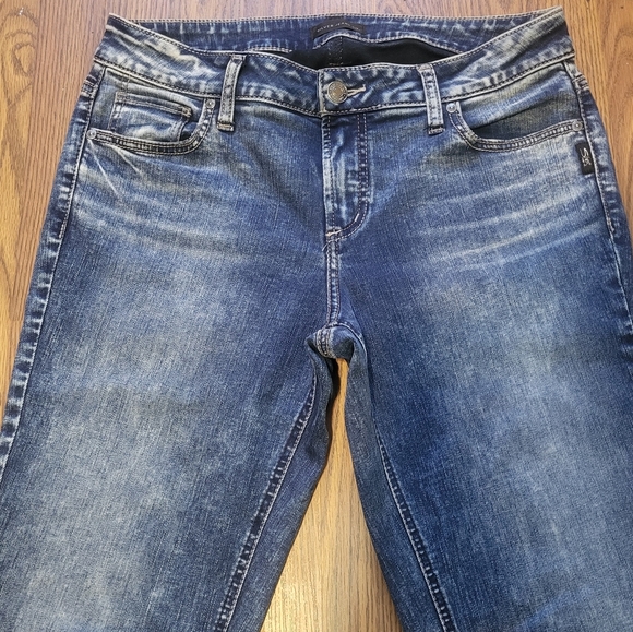 Silver Jeans Elyse Slim Bootcut Denim Women’s Jeans Size 29x33 Medium Wash A21 - Picture 4 of 9